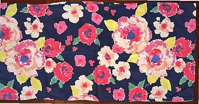 1 Pair Pillowcases KING Pillowcases Martha Stewart 20 x 36 Floral Cotton