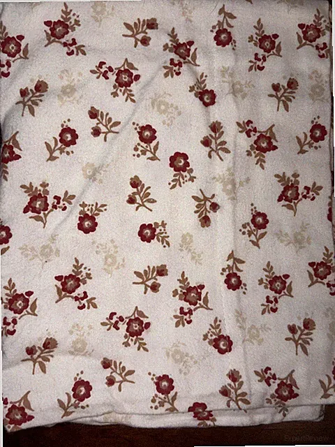 1 Pair Pillowcases Standard 20x28 Martha Stewart Flannel Cotton Floral