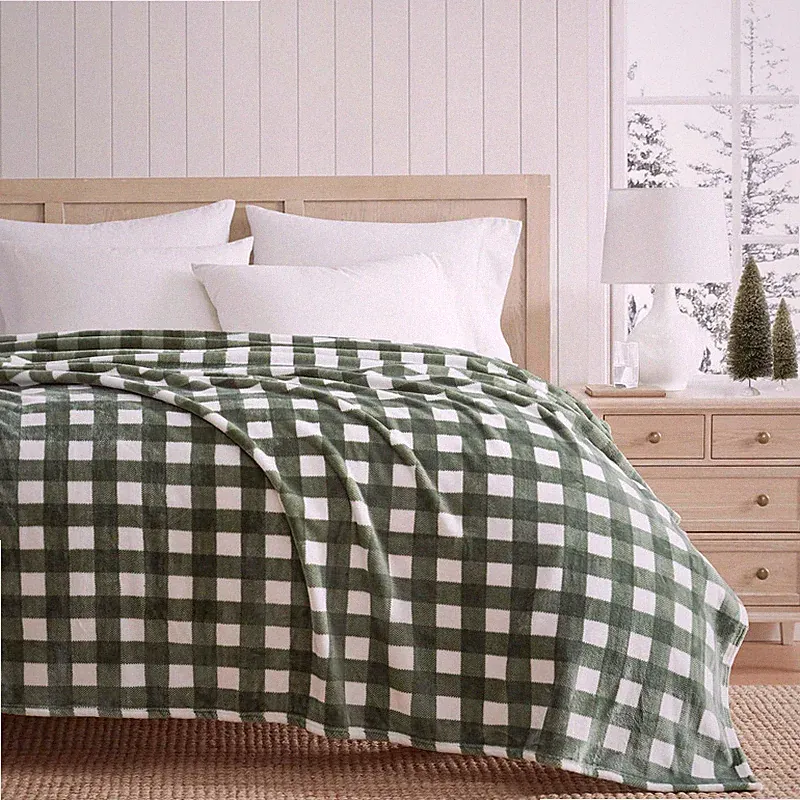 Martha Stewart - Blanket Incredibly Soft Throw Blanket For Couch Or Bed Printed