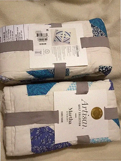 Martha Stewart Collection Artisan Multi EURO Quilted Shams block