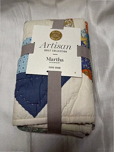 Martha Stewart Collection Artisan Multi Sawtooth Star Euro Quilted Sham