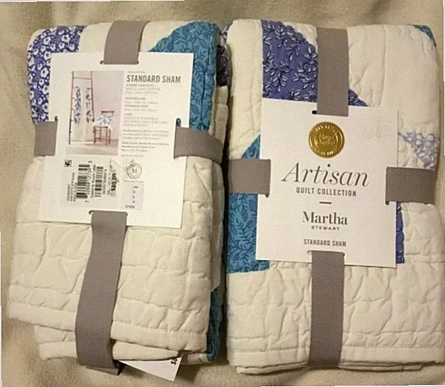 Martha Stewart Collection Artisan Multi Starburst STANDARD Quilted Shams