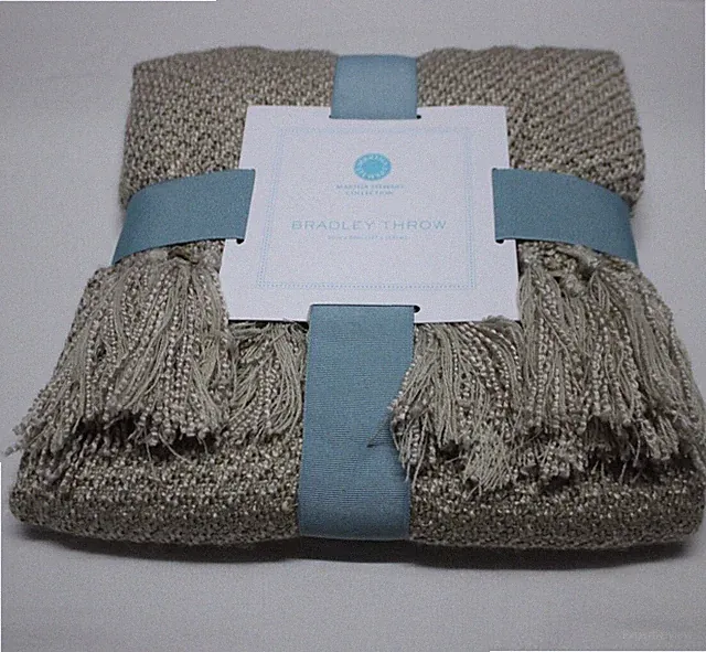 Martha Stewart Collection beige Bradley Throw 50 x 60