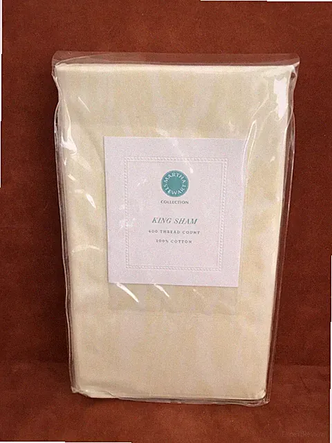 MARTHA STEWART Collection King Pillow Sham ~ Macy's ~ 400 TC ~ 100% Cotton ~ NOS