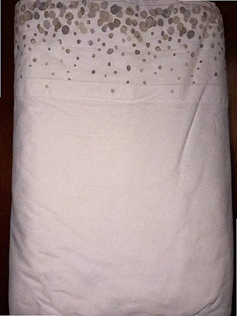 Martha Stewart Collection TWIN FLAT SHEET Spots Cotton