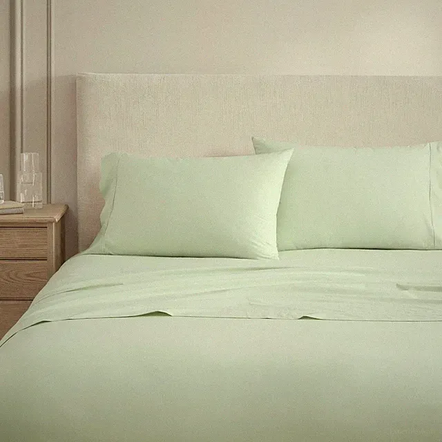 Martha Stewart Twin Size Sheets Set Crisp Tailored Cooling Cotton Percale Lightw