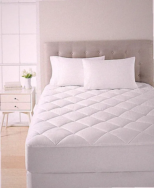 Martha Stewart Waterproof Twin Mattress Pad White Protector B1