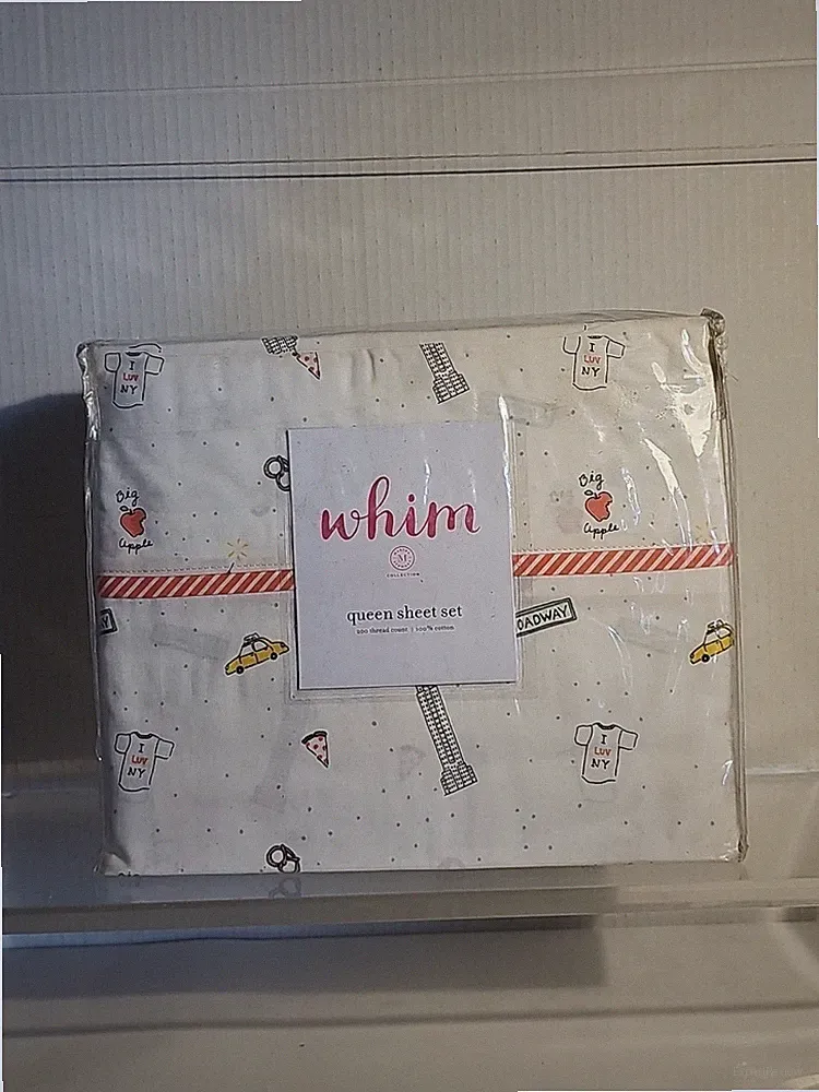 WHIM MARTHA STEWART COLLECTION PCS FULL SHEET SET Empire State NYC.